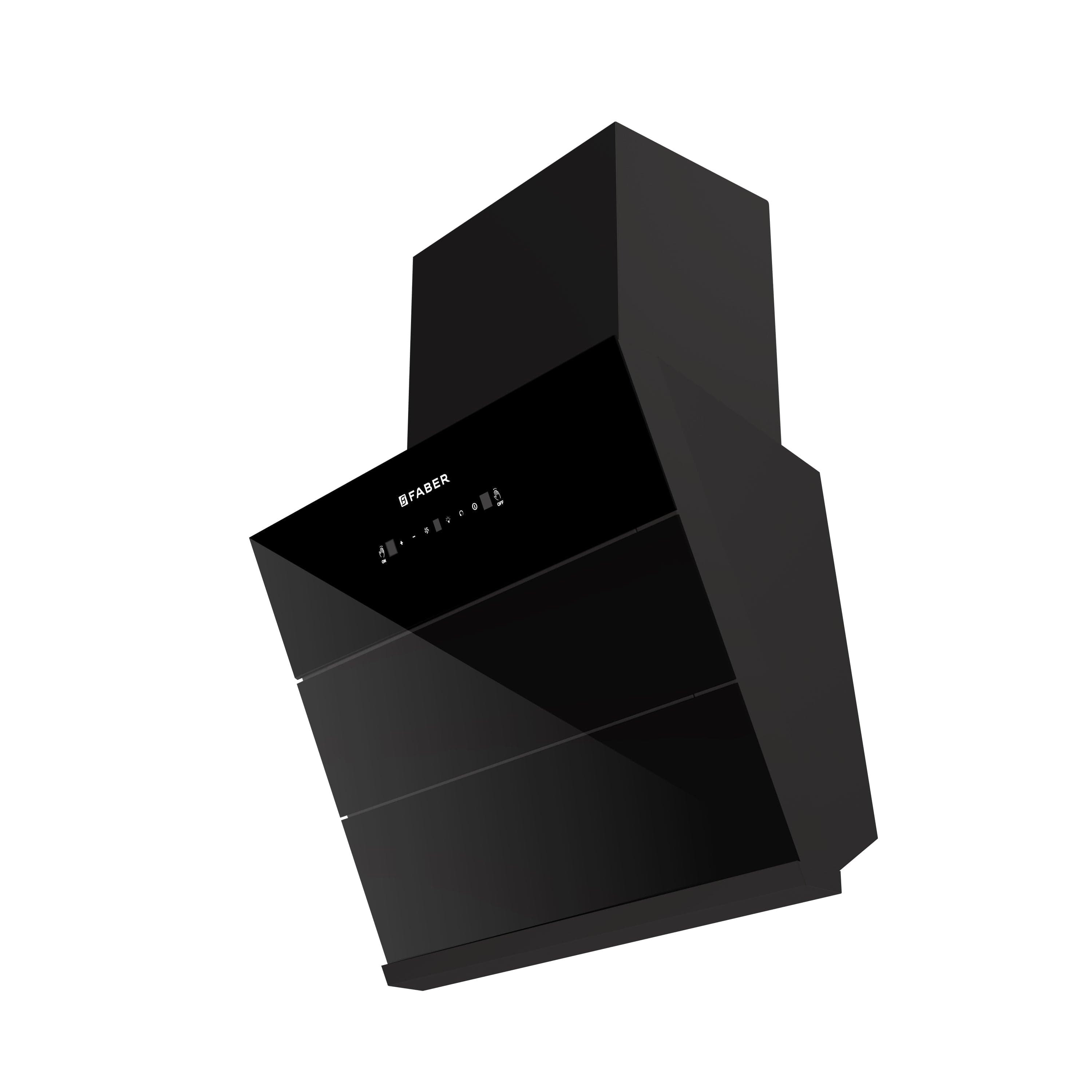 Faber Hood Glory Black BLDC Autoclean Filterless Wall Mounted V-Shape Chimney - Hood BLDC | Black | 330.0741.640 - View 6