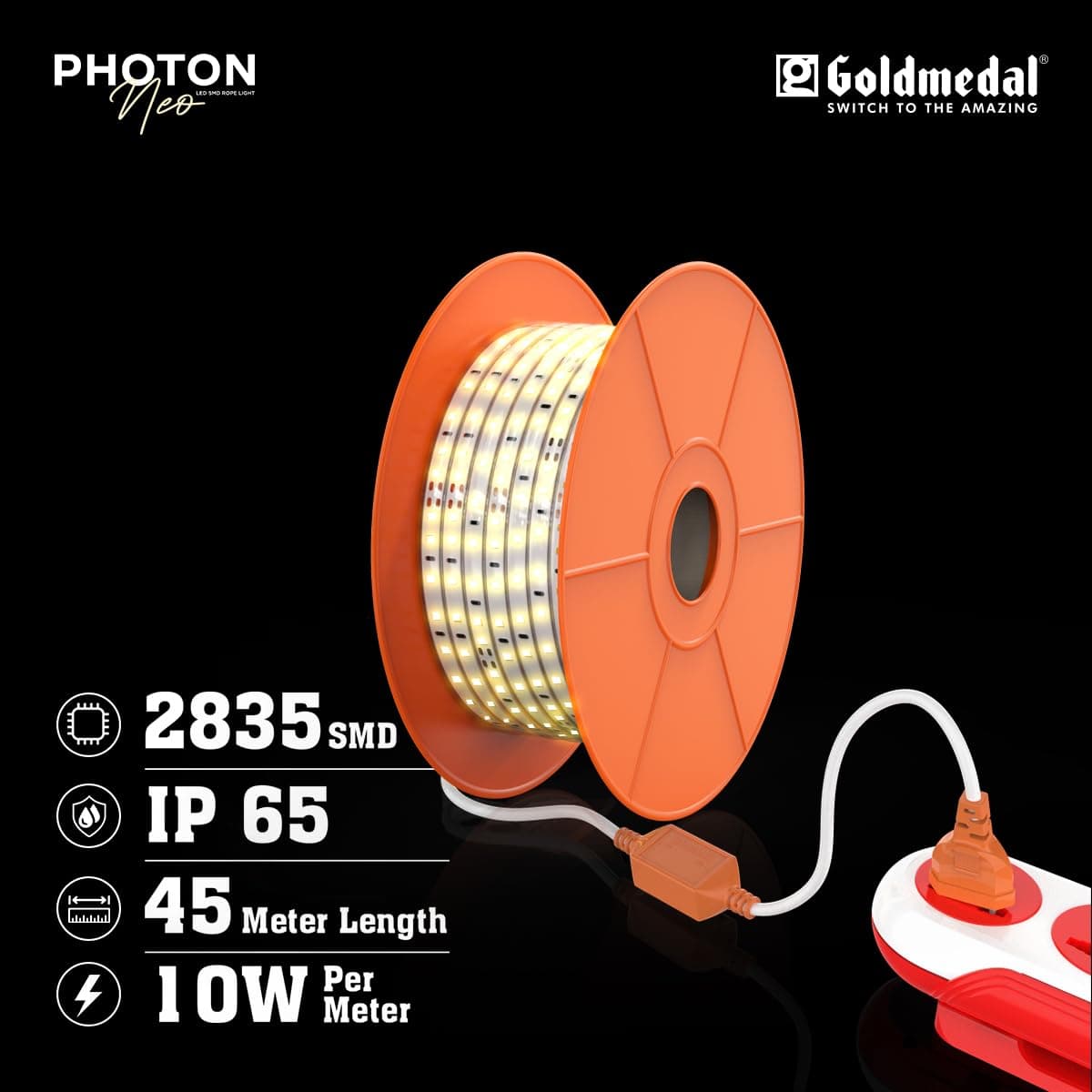 Goldmedal Photon Neo LED SMD Rope Light, 45Mtr - View 2