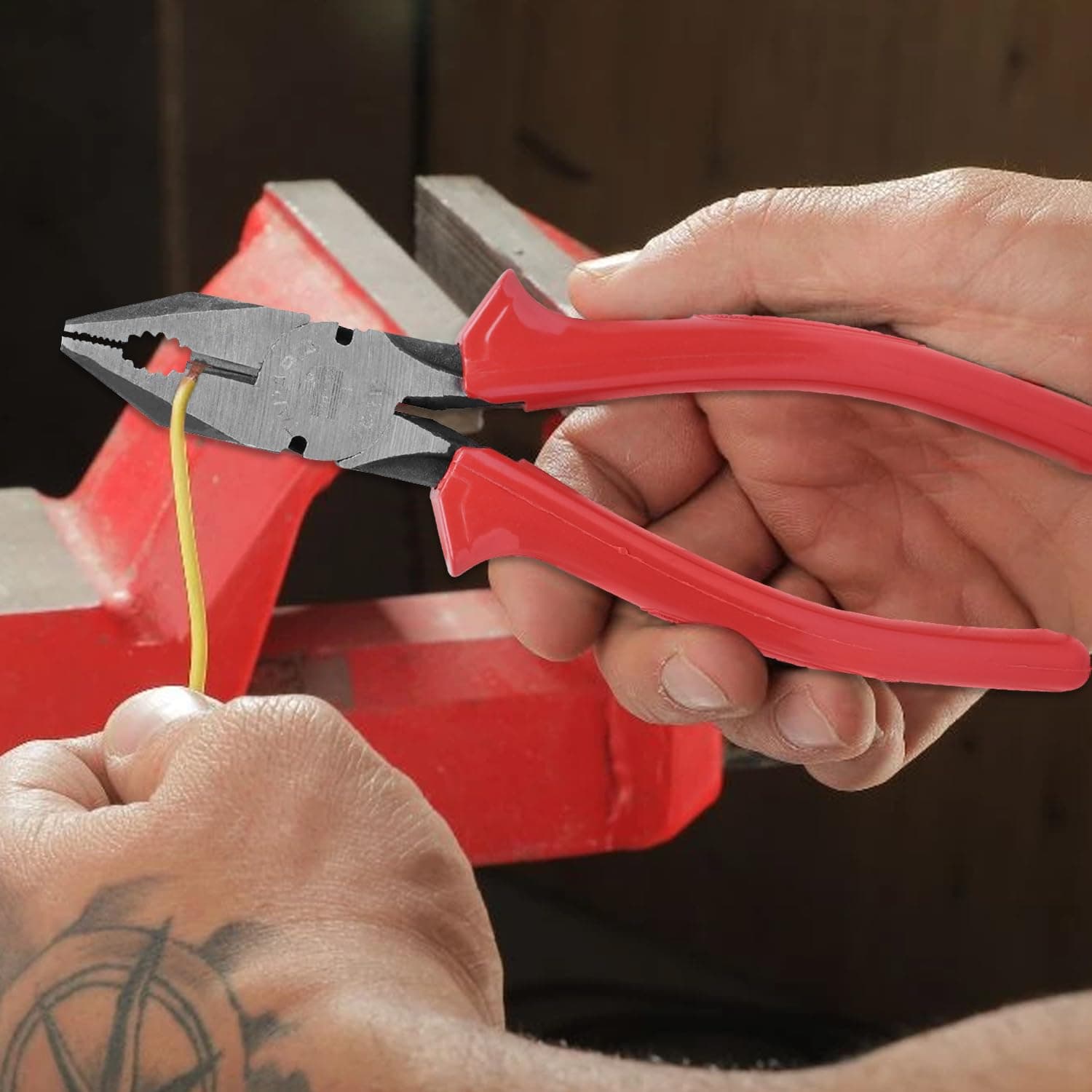 Taparia 1621-8/1621-8N 8 inch Combination Plier - Combination Plier | Cr-V Steel | 210 mm - View 3