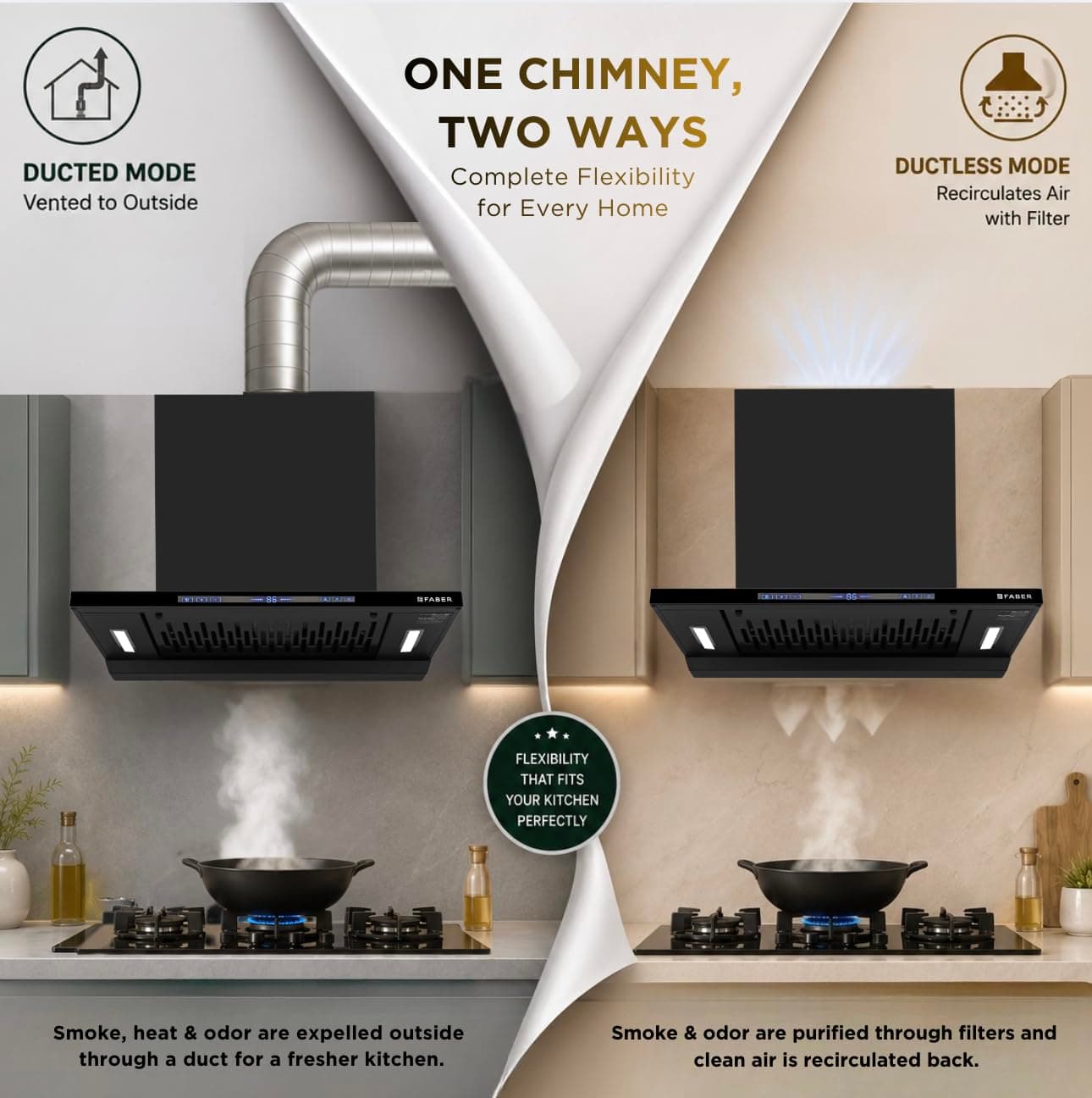 Faber Hood SlimX Black BLDC Autoclean Filterless Wall Mounted T-Shape Chimney - View 4