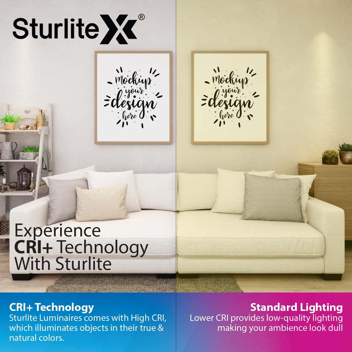Sturlite Eco LYF 15W Round LED Slim Downlight, Natural White - View 5