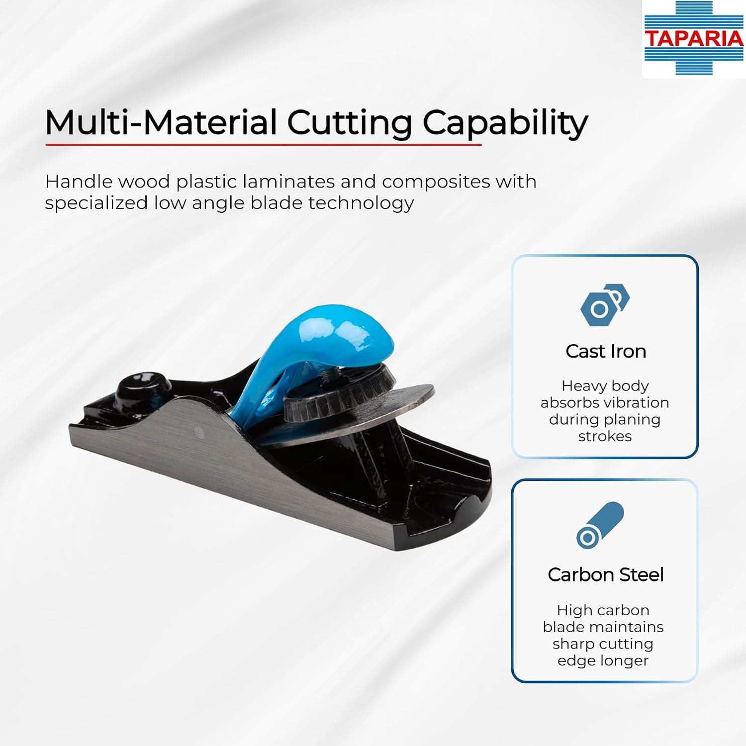 Taparia CBP 110 Block Plane/Randa, 180 mm - View 4
