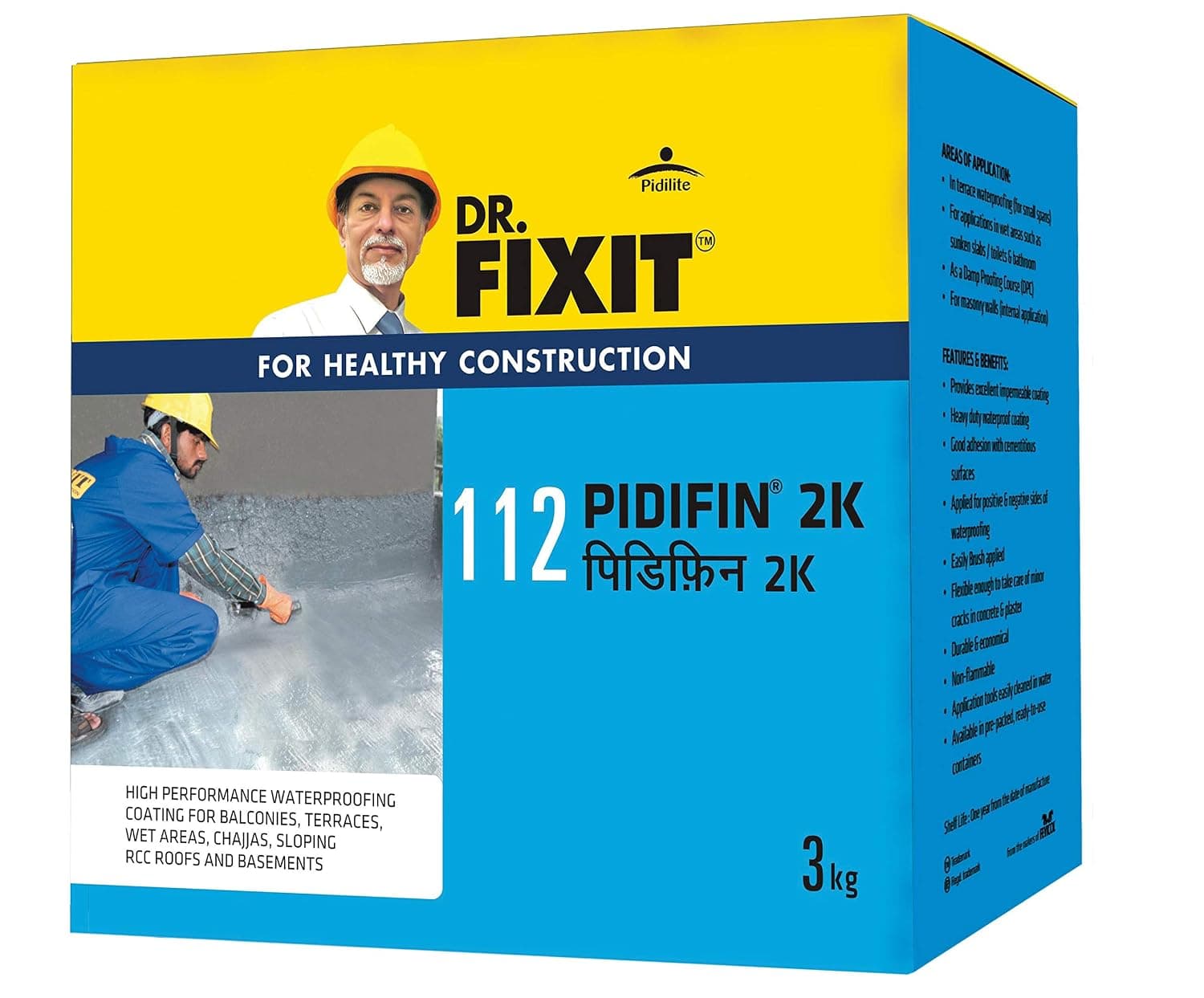 Dr.Fixit 112 Pidifin 2K Waterproof Coating