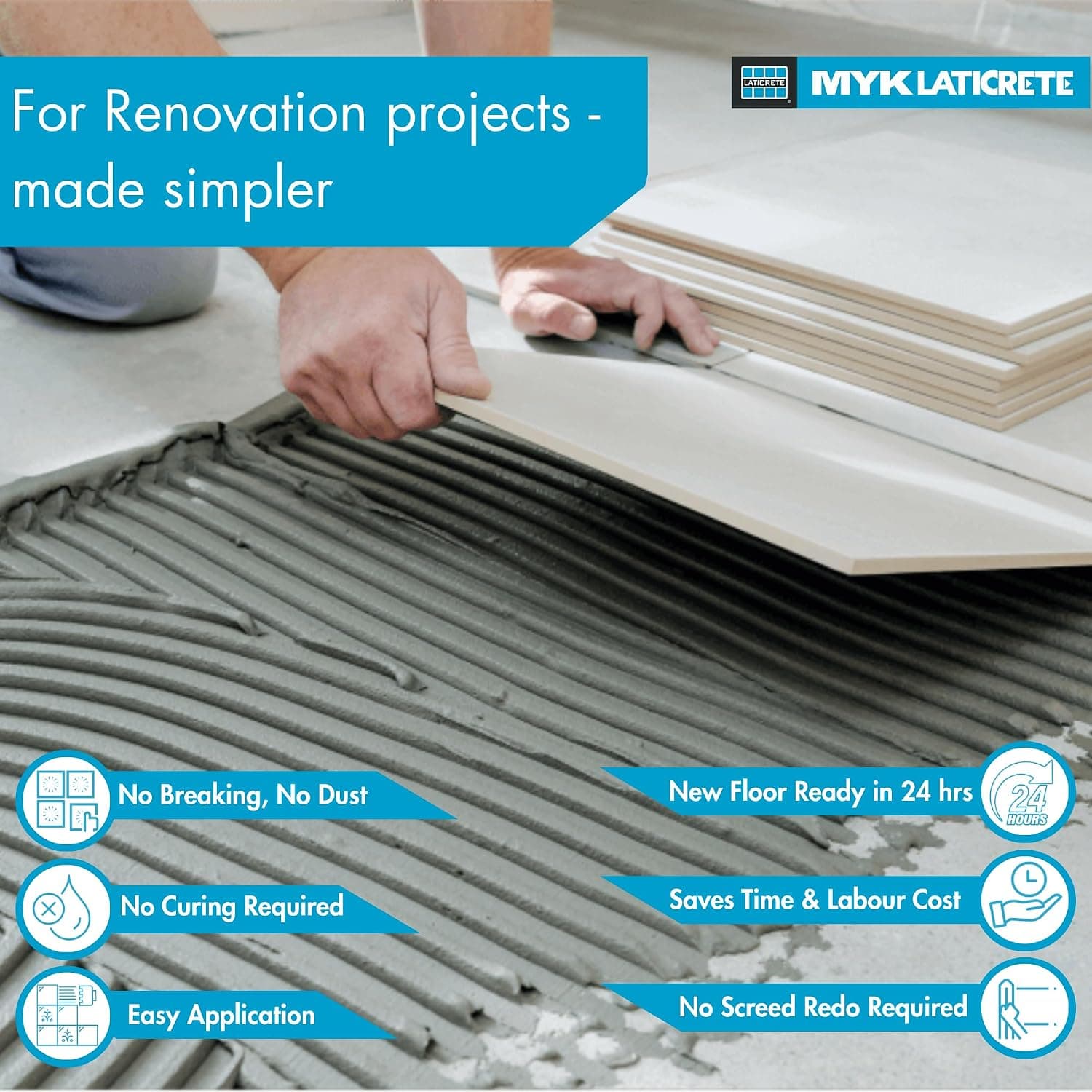 MYK Laticrete 315 Plus Premium Polymer Floor & Wall Tile Adhesive - View 3