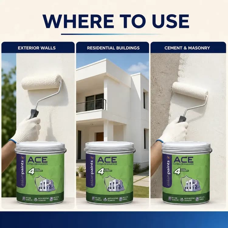 Asian Paints Ace Base White - View 3