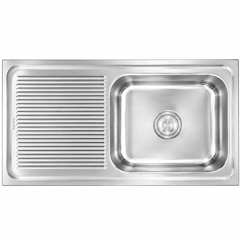 Futura Dura Single Bowl with Drain Board Sink, DURA 36x19 inch