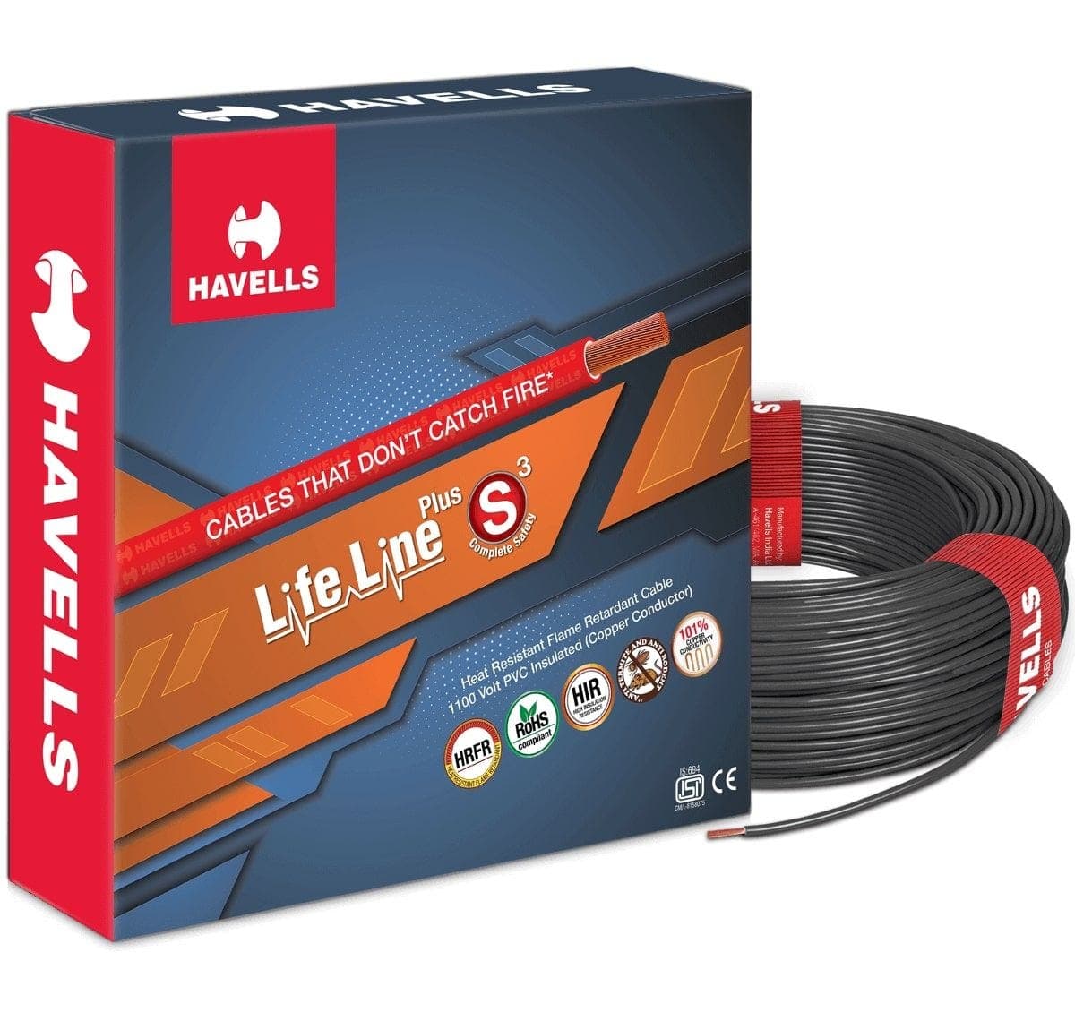 Havells Life Line Plus S3 FR Wire, 90 Mtr - View 4