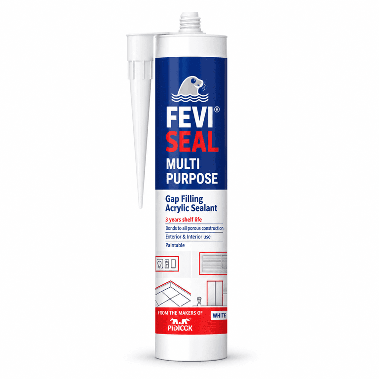Feviseal Multipurpose Acrylic Sealant, White, 280 ml