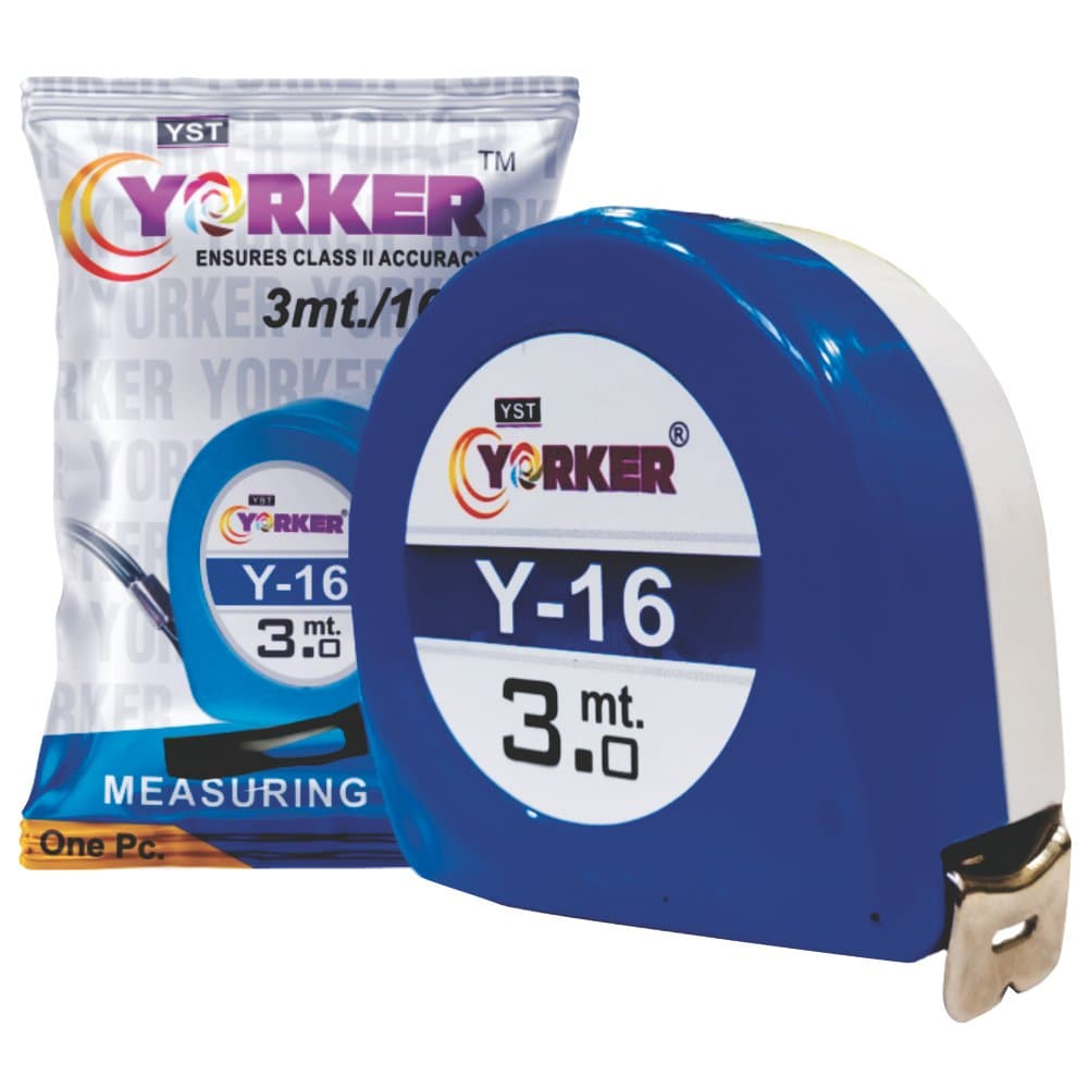Yorker 3 Meter Measuring Tape - Tape | 3 mtr | Blue