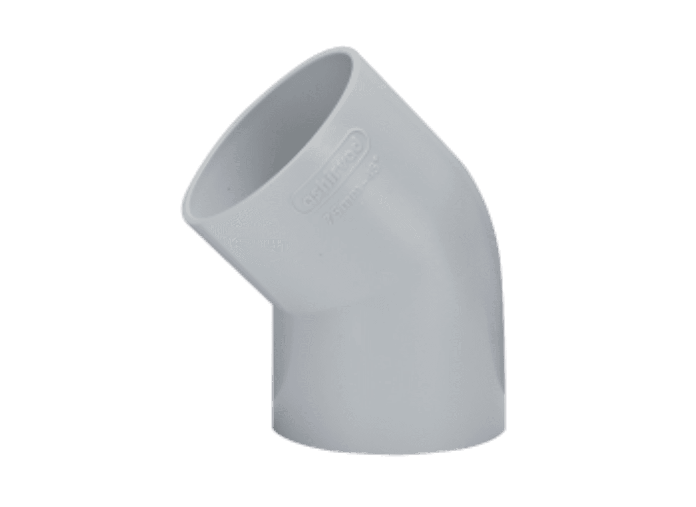 Ashirvad Solfit PVC Shoe Equal Bend 45°, 1-1/2 Inch (50mm), 70001365