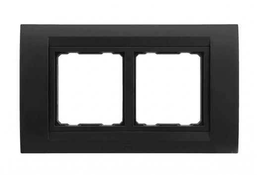 Anchor By Panasonic Tresa Solid Plates, Matt Black - View 4