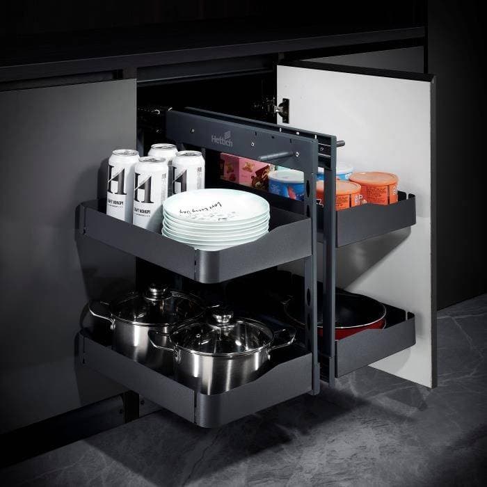 Hettich 9346281 Magic Corner Iron Grey