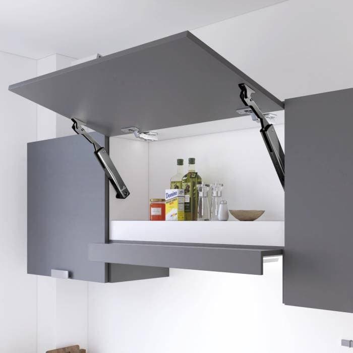 Hettich LiftEase-M (Medium) free stop 300-400mm H - Black - View 2