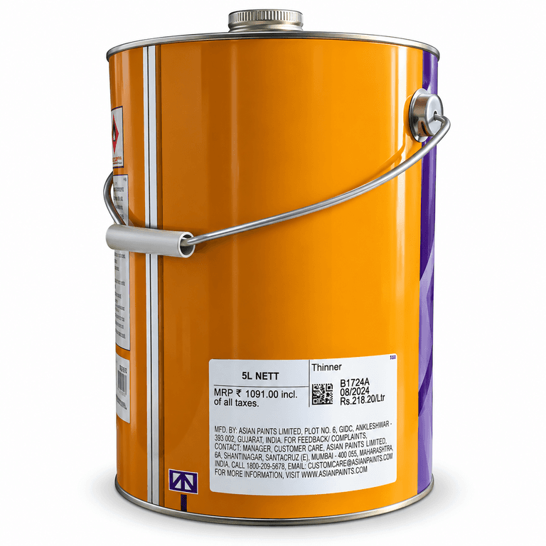 Asian Paints Woodtech A1 Gold Universal Thinner, 5 Ltr - View 4