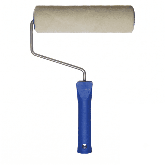 Generic 9 inch 5mm Premium Easy Fix Royal Pure White - Push Type Interior Paint Roller (1 Roller + 1 Handle)