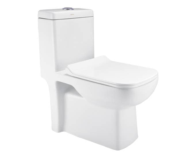 CERA Claris One Piece EWC with Slim Soft Close Seat Cover, S-Trap 225 mm, Snow White, S1013244SN