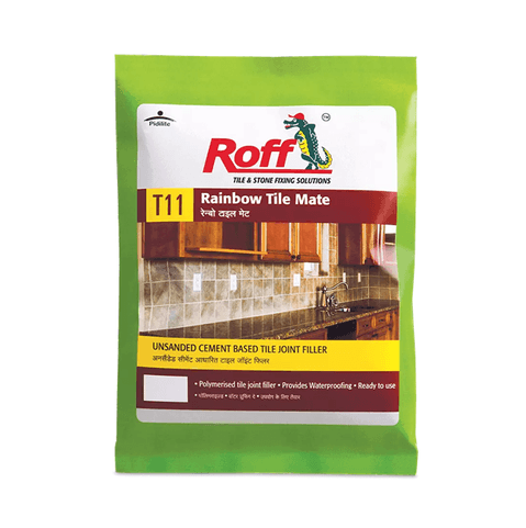 Roff T11 Rainbow Tile Mate Cementitious Tile Joint Filler, Snow White, 1 kg
