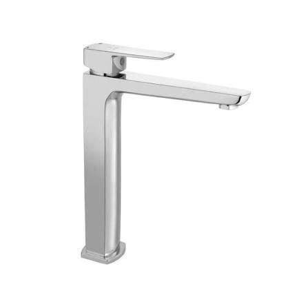 Jaquar Kubix Prime Single Lever Tall Boy with 155mm Extension Body Fixed Spout with 600mm Long Braided Hoses, KUP-CHR-35005BPM