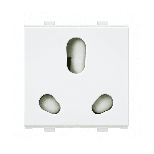 Anchor by Panasonic Penta Modular 2M 6/16A Polycarbonate Twin Socket