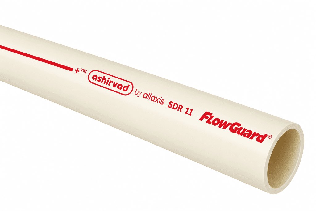 Ashirvad FlowGuard Plus CPVC Pipe- SDR-11, 5 Mtr