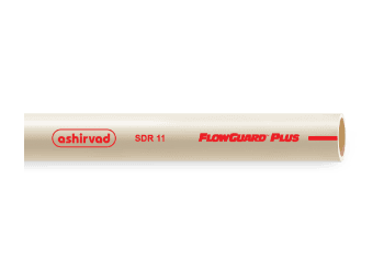 Ashirvad FlowGuard Plus CPVC Pipe- SDR-11, 5 Mtr - 3/4 Inch | CPVC Pipe | 5 Mtr