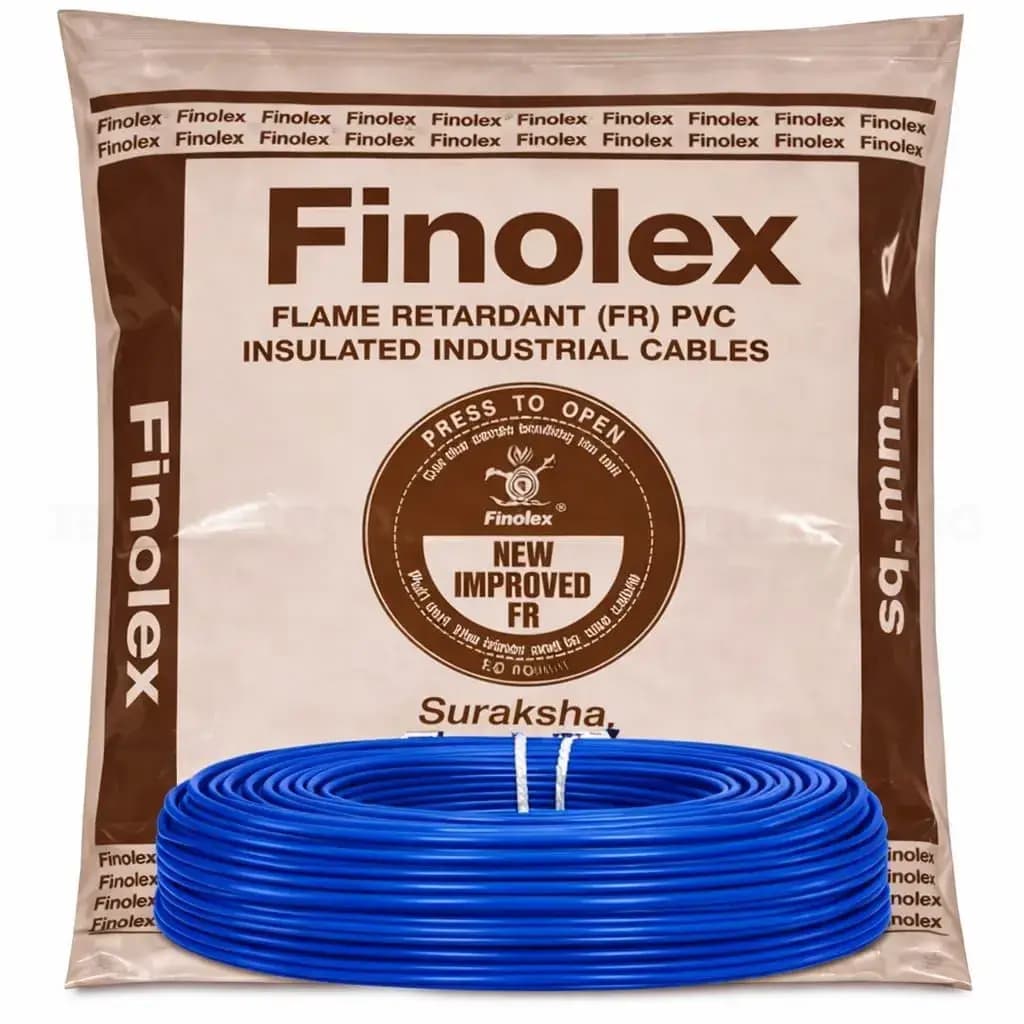 Finolex FR Building Wire (200/300 meter) - FR Building Wire | 300 Mtr | Blue - View 19