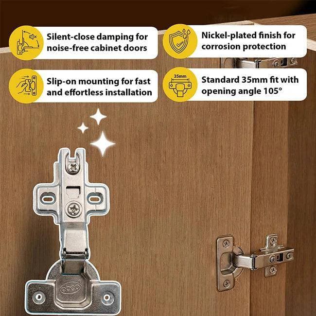 EBCO Soft Close Cabinet Hinge 1 set (2 Nos) - View 4
