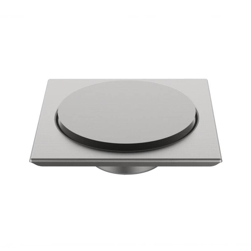 Viking Flat Pop-Up Square Floor Drain, 5x5 inch