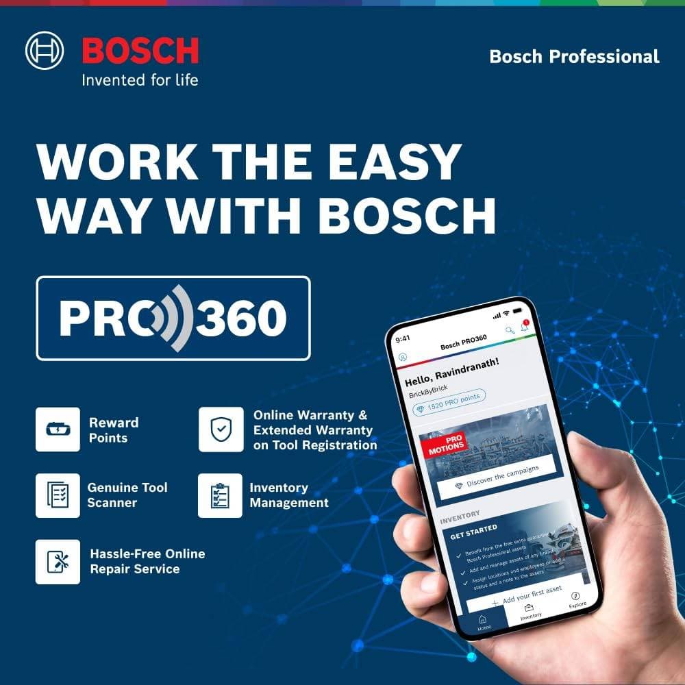 Bosch GSB 10RE 100Pcs 500W Impact Drill Machine Tool Kit - Impact Drill Kits | 240 V | GSB 10RE - View 8