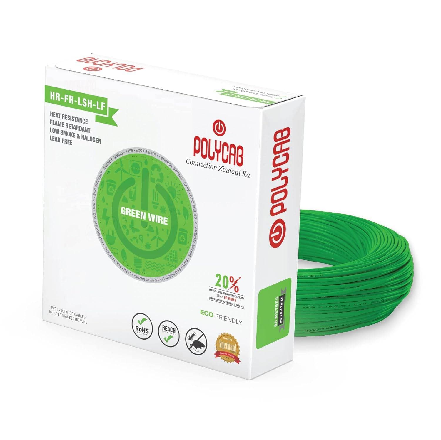 Polycab Green Wire+ (90/180 Mtr)