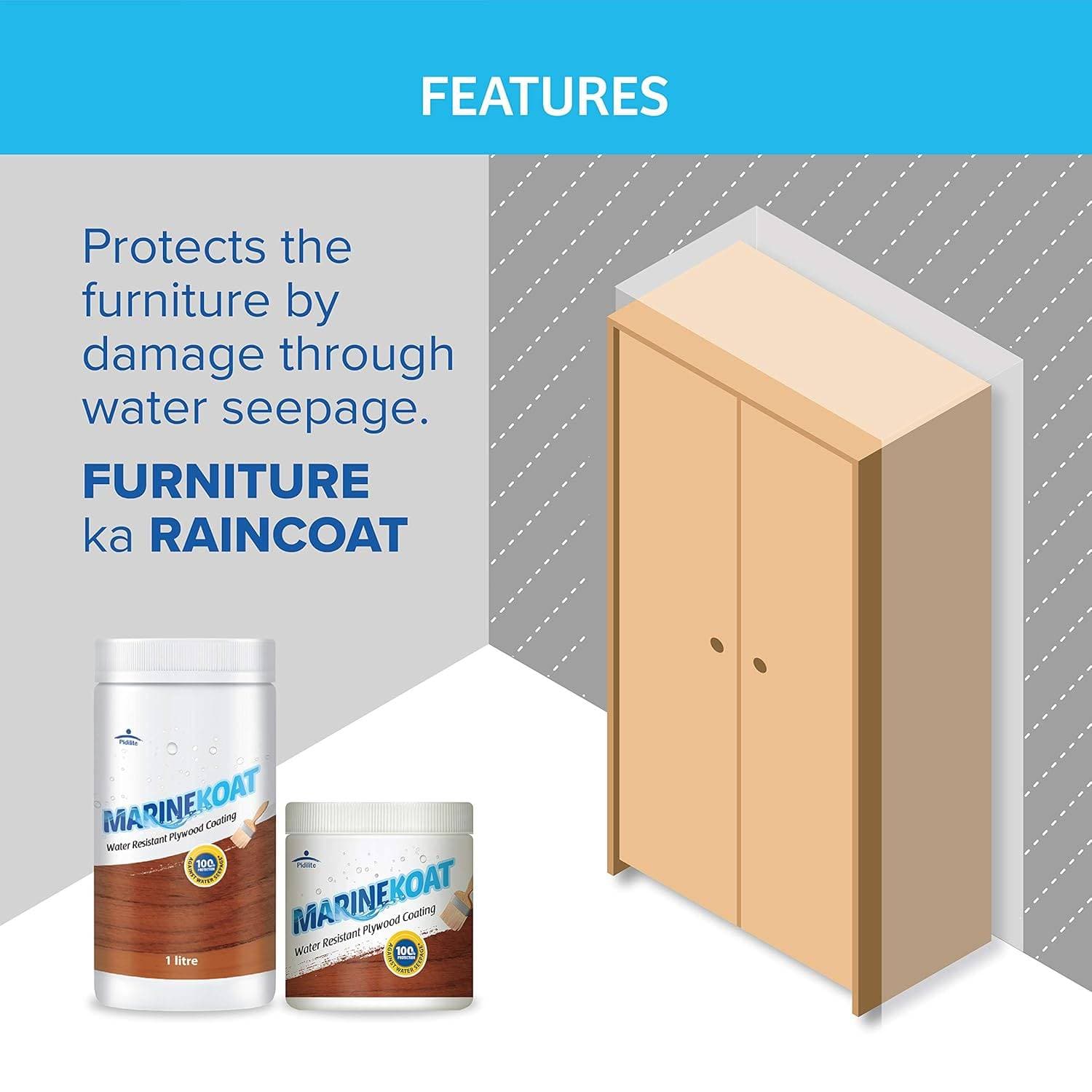 Pidilite Marinekoat Waterproof Plywood Coating Paint - View 3