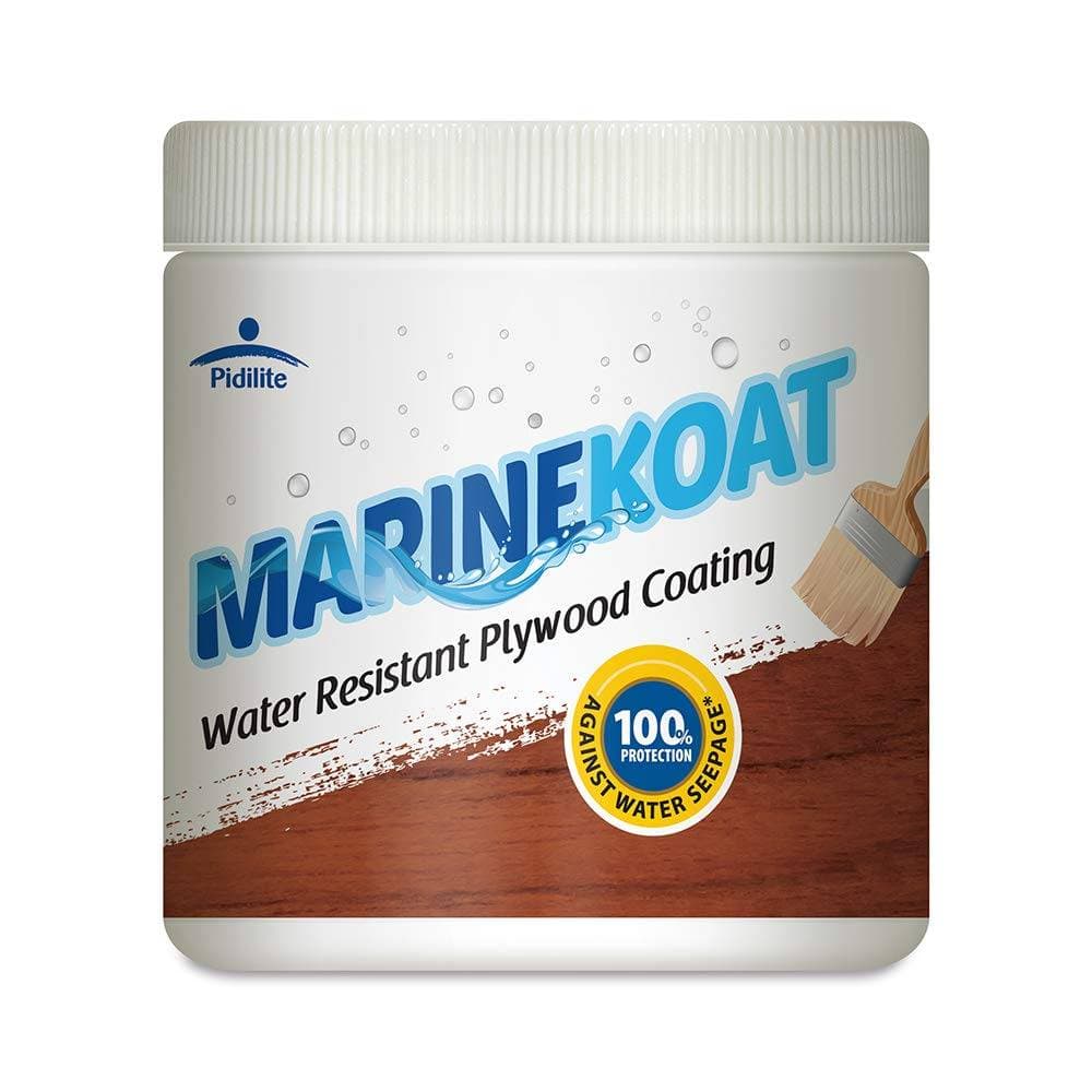 Pidilite Marinekoat Waterproof Plywood Coating Paint - 100 sq ft per litre coverage for 2 coats | 1 Ltr | Clear - View 7
