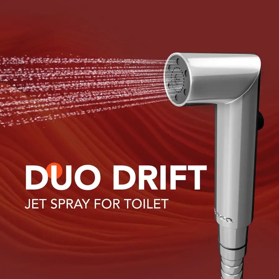 Lorazzo Duo Drift Health Faucet Set - ABS | Silver | LRZ HF0351 S04 - View 6