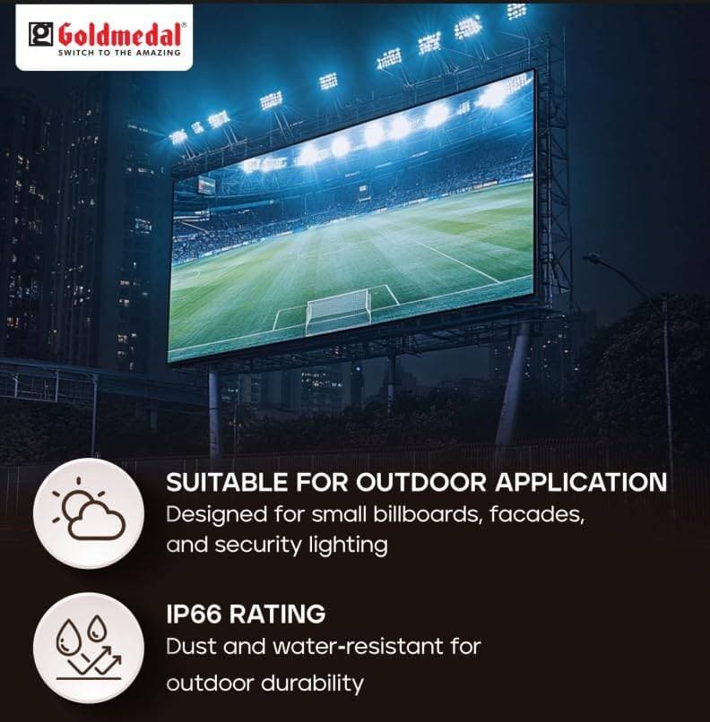 Goldmedal Zyron LED Flood Light, Cool Daylight - View 4